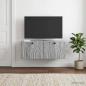 Preview: ARDEBO.de - Wandmontierter TV-Schrank Graues Sonoma 78,5 x 41 x 30 cm