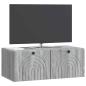 Preview: Wandmontierter TV-Schrank Graues Sonoma 78,5 x 41 x 30 cm