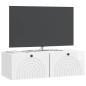 Preview: Wandmontierter TV-Schrank Hochglanz Weiß 98 x 41 x 30 cm