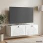 Preview: Wandmontierter TV-Schrank Hochglanz Weiß 98 x 41 x 30 cm