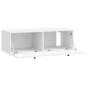 Preview: Wandmontierter TV-Schrank Hochglanz Weiß 98 x 41 x 30 cm