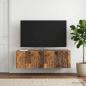 Preview: Wandmontierter TV-Schrank Altholz 99 x 41 x 30 cm Holzwerkstoff