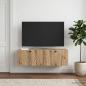 Preview: ARDEBO.de - Wandmontierter TV-Schrank 99 x 41 x 30 cm Artisan-Eiche