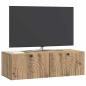 Preview: Wandmontierter TV-Schrank 99 x 41 x 30 cm Artisan-Eiche