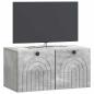 Preview: Wandmontierter TV-Schrank Betongrau 59,5 x 31 x 30 cm
