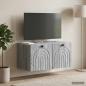 Preview: ARDEBO.de - Wandmontierter TV-Schrank Graues Sonoma 59,5 x 31 x 30 cm