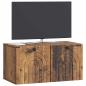 Preview: Wandmontierter TV-Schrank Altholz 59,5 x 31 x 30 cm