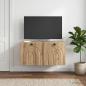 Preview: ARDEBO.de - Wandmontierter TV-Schrank 59,5 x 31 x 30 cm Artisan-Eiche