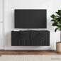 Preview: Wandmontierter TV-Schrank Schwarz 78,5 x 31 x 30 cm