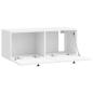 Preview: Wandmontierter TV-Schrank Hochglanz Weiß 78,5 x 31 x 30 cm