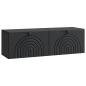Preview: Wandmontierter TV-Schrank Schwarz 98 x 31 x 30 cm Holzwerkstoff