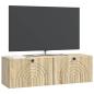 Preview: Wandmontierter TV-Schrank Sonoma-Eiche 98 x 31 x 30 cm