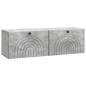 Preview: Wandmontierter TV-Schrank Betongrau 98 x 31 x 30 cm