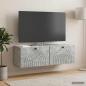 Preview: Wandmontierter TV-Schrank Betongrau 98 x 31 x 30 cm