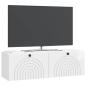 Preview: Wandmontierter TV-Schrank Hochglanz Weiß 98 x 31 x 30 cm