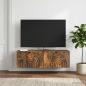 Preview: ARDEBO.de - Wandmontierter TV-Schrank Geräucherte Eiche 98 x 31 x 30 cm
