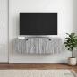 Preview: ARDEBO.de - Wandmontierter TV-Schrank Graues Sonoma 98 x 31 x 30 cm