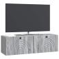 Preview: Wandmontierter TV-Schrank Graues Sonoma 98 x 31 x 30 cm