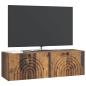Preview: Wandmontierter TV-Schrank Altholz 98 x 31 x 30 cm Holzwerkstoff