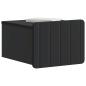 Preview: Wandmontierter Nachttisch 2 stk. Schwarz 33 x 34,5 x 24 cm