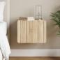 Preview: ARDEBO.de - Wandmontierter Nachttisch Sonoma-Eiche 33 x 34,5 x 24 cm