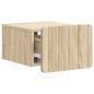 Preview: Wandmontierter Nachttisch Sonoma-Eiche 33 x 34,5 x 24 cm