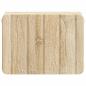 Preview: Wandmontierter Nachttisch Sonoma-Eiche 33 x 34,5 x 24 cm