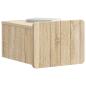 Preview: Wandmontierter Nachttisch 2 stk. Sonoma-Eiche 33 x 34,5 x 24 cm