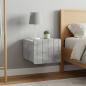 Preview: Wandmontierter Nachttisch 2 stk. Betongrau 33 x 34,5 x 24 cm
