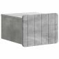 Preview: Wandmontierter Nachttisch 2 stk. Betongrau 33 x 34,5 x 24 cm