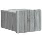 Preview: Wandmontierter Nachttisch Graues Sonoma 33 x 34,5 x 24 cm