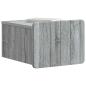 Preview: Wandmontierter Nachttisch Graues Sonoma 33 x 34,5 x 24 cm