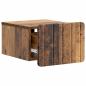 Preview: Wandmontierter Nachttisch Altholz 33 x 34,5 x 24 cm
