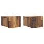 Preview: Wandmontierter Nachttisch 2 stk. Altholz 33 x 34,5 x 24 cm