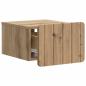 Preview: Wandmontierter Nachttisch Artisan-Eiche 33 x 34,5 x 24 cm