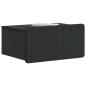 Preview: Wandmontierter Nachttisch Schwarz 49 x 34,5 x 24 cm