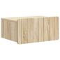 Preview: Wandmontierter Nachttisch Sonoma-Eiche 49 x 34,5 x 24 cm