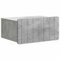 Preview: Wandmontierter Nachttisch Betongrau 49 x 34,5 x 24 cm