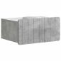 Preview: Wandmontierter Nachttisch Betongrau 49 x 34,5 x 24 cm