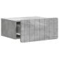 Preview: Wandmontierter Nachttisch Betongrau 49 x 34,5 x 24 cm