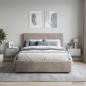 Preview: ARDEBO.de - Wandmontierter Nachttisch 2 stk. Betongrau 49 x 34,5 x 24 cm