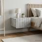 Preview: Wandmontierter Nachttisch 2 stk. Betongrau 49 x 34,5 x 24 cm