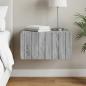 Preview: ARDEBO.de - Wandmontierter Nachttisch Graues Sonoma 49 x 34,5 x 24 cm