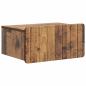 Preview: Wandmontierter Nachttisch Altholz 49 x 34,5 x 24 cm