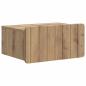 Preview: Wandmontierter Nachttisch Artisan-Eiche 49 x 34,5 x 24 cm