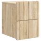 Preview: Wandmontierter Nachttisch Sonoma-Eiche 33 x 34,5 x 43 cm