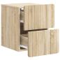 Preview: Wandmontierter Nachttisch Sonoma-Eiche 33 x 34,5 x 43 cm