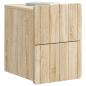 Preview: Wandmontierter Nachttisch 2 Stk. Sonoma-Eiche 33 x 34,5 x 43 cm