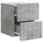Preview: Wandmontierter Nachttisch Betongrau 33 x 34,5 x 43 cm