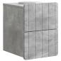Preview: Wandmontierter Nachttisch 2 Stk. Betongrau 33 x 34,5 x 43 cm